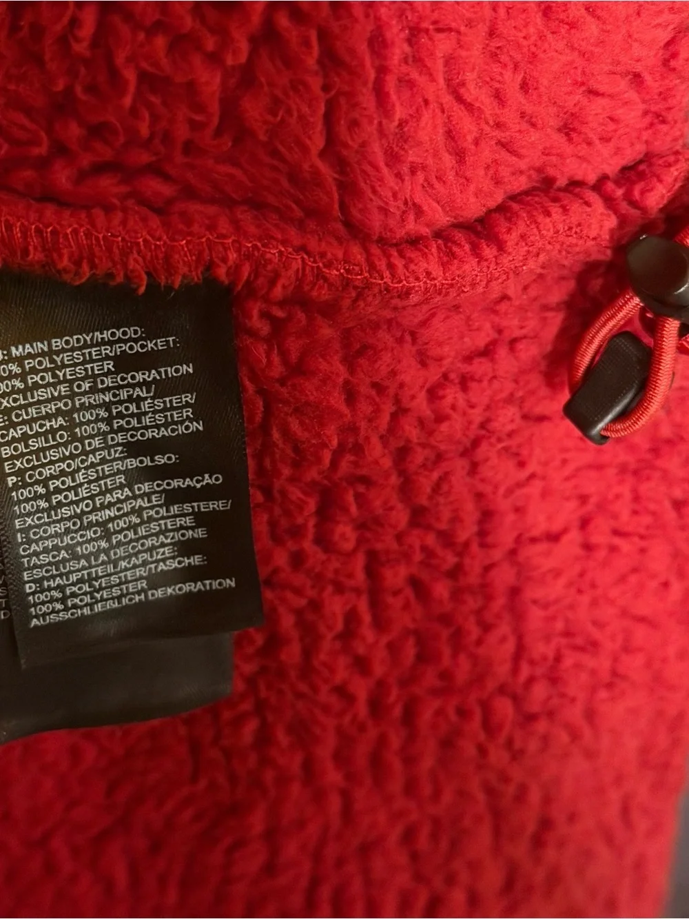 The North Face Bright Red Sherpa Fleece Pullover